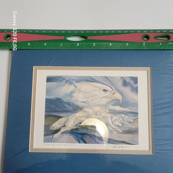 Dorothy Francis-YOUNG FISHERMAN Framed/Matted Arctic Inuit Art Print - Picture 5 of 10